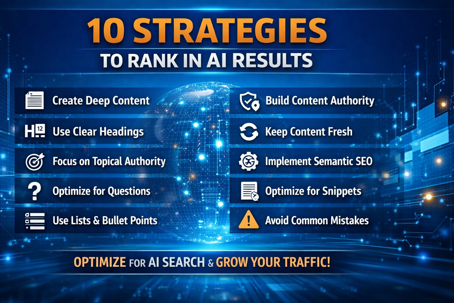 10 GEO STRATEGIES TO RANK IN AI RESULTS