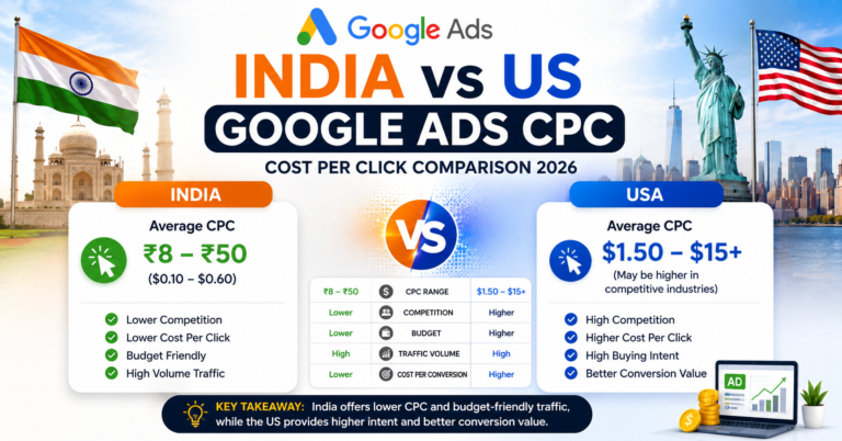 India vs US Google Ads CPC