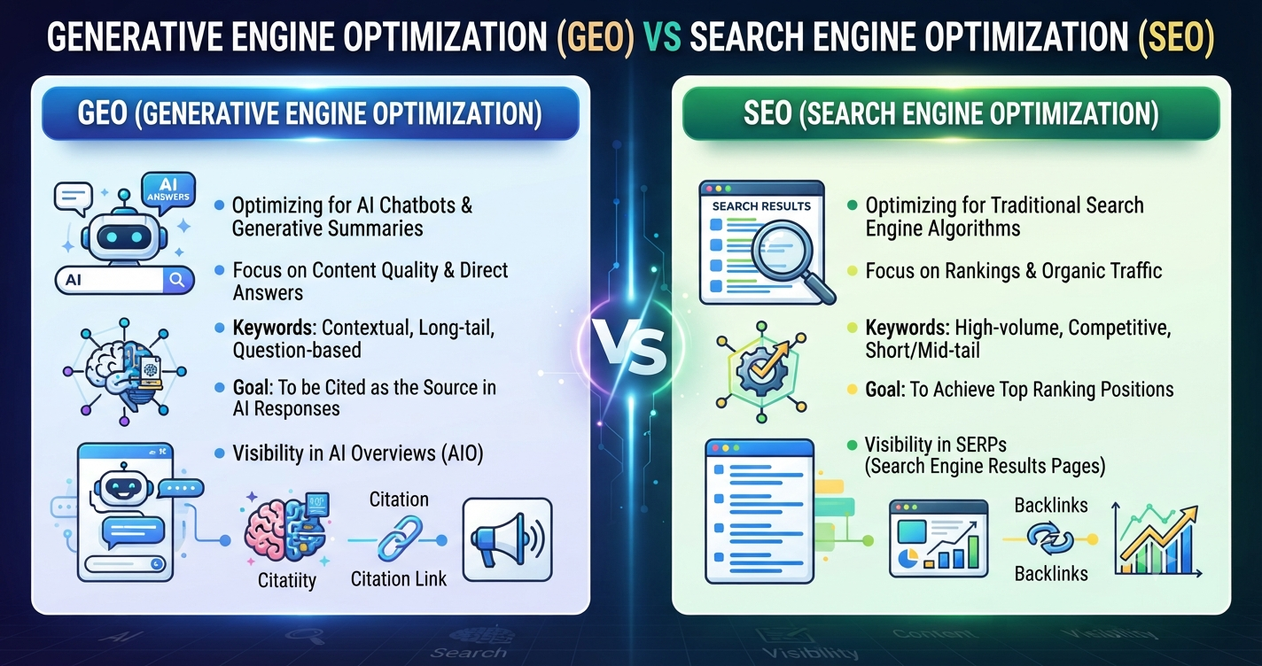Generative Engine Optimization (GEO) vs SEO